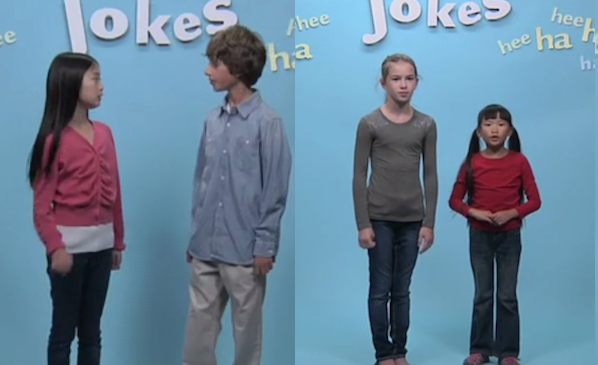 子供達がひたすら英語でジョークを言ってるビデオのサイトが英語のリスニング勉強にちょうどいい